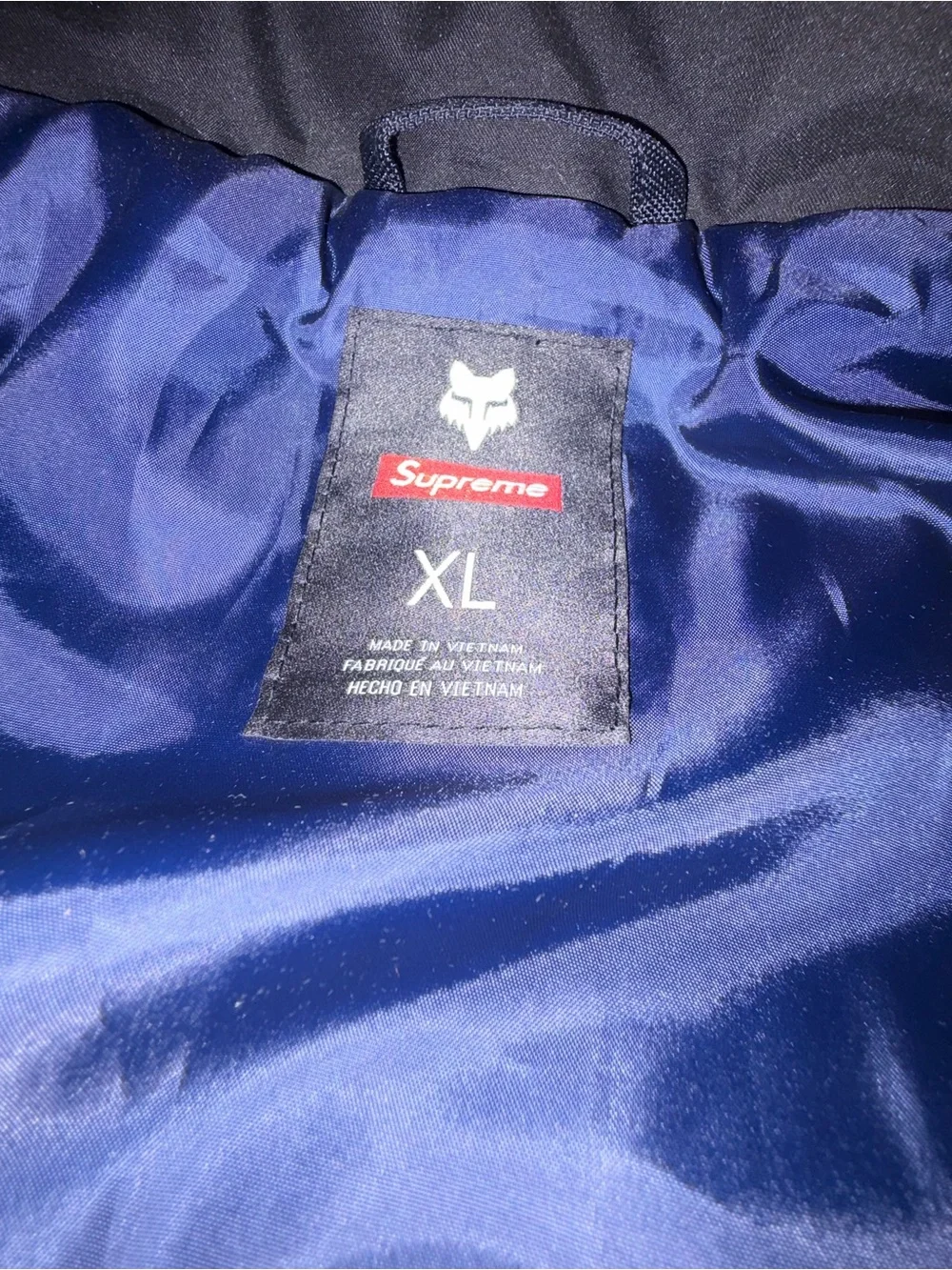Supreme x Fox Racing Hooded Jacket Blue FW23